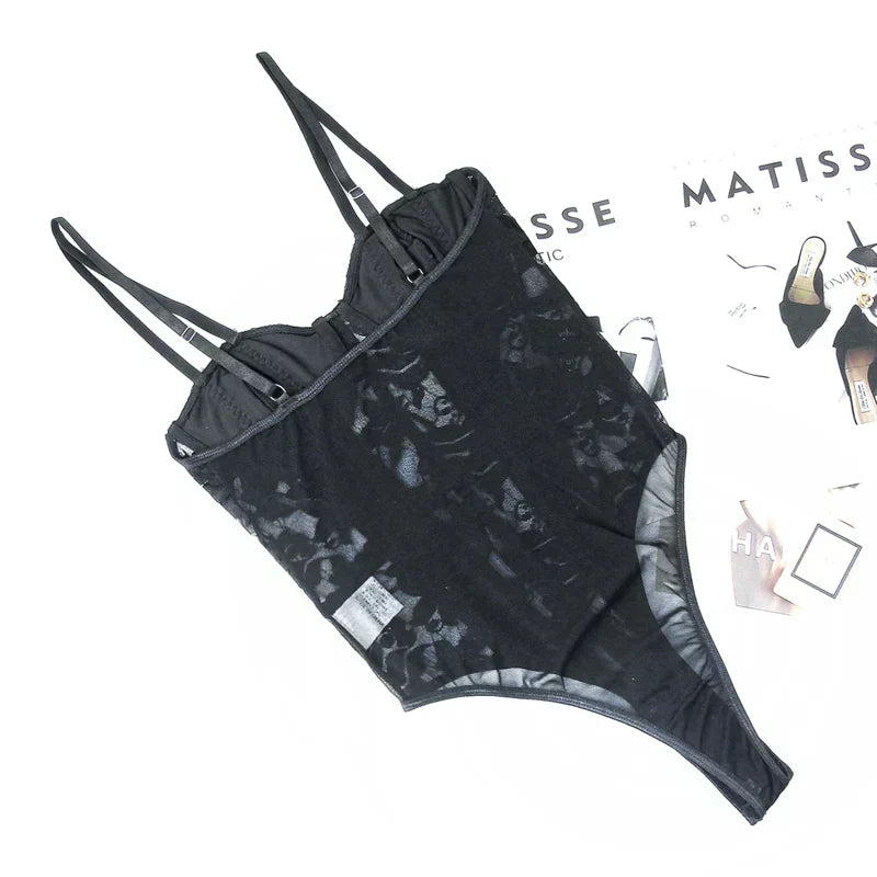 Corset Tuta voor Vrouw Met Borduurwerk