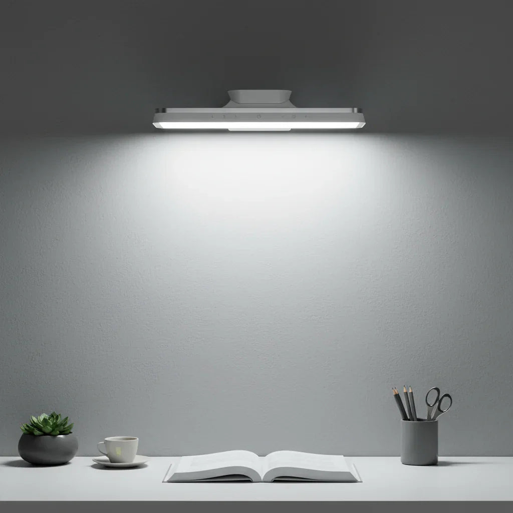 Draadloze Magnetische LED Lamp Dimbaar Aluminium 30cm USB-C Oplaadbaar Wandlamp Sfeerlamp