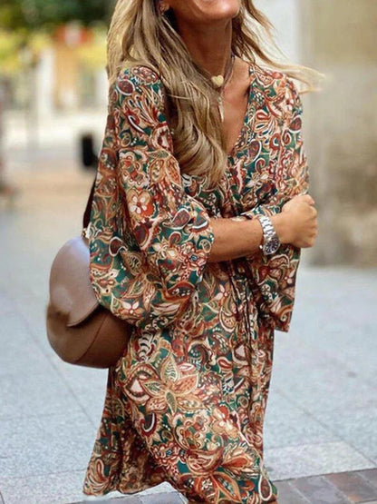 Zomerjurk Boho Stijl Minirok Vrouwen