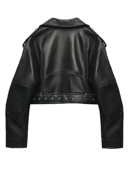 Leren Jas Klassiek Design voor Vrouw