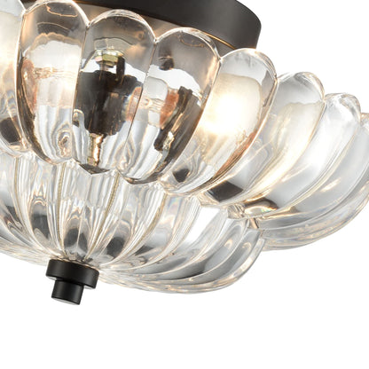 Retro Plafondlamp van Glas – Amberkleurig of Helder – Nostalgische Sfeerverlichting voor Keuken Woonkamer Eetkamer – Vintage Design – E27 Fitting