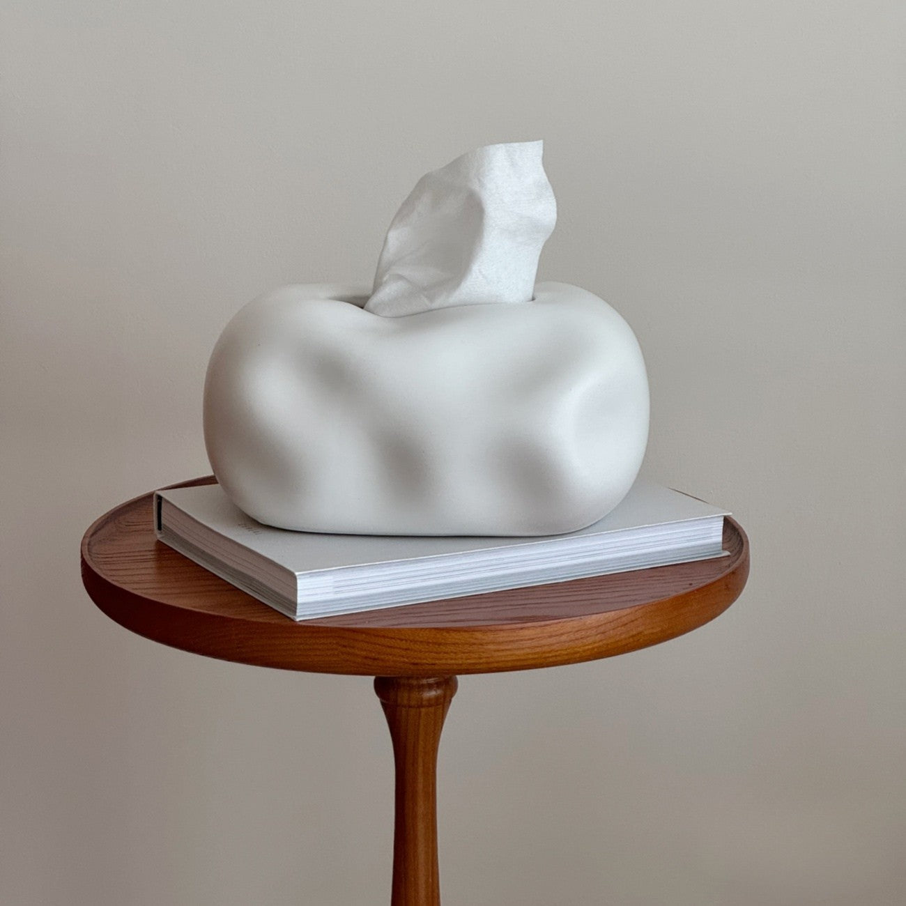 Wolkenvormige Tissuehouder 19,5×15×10 cm Keramiek Sierlijk Wit Design voor Scandinavisch Interieur