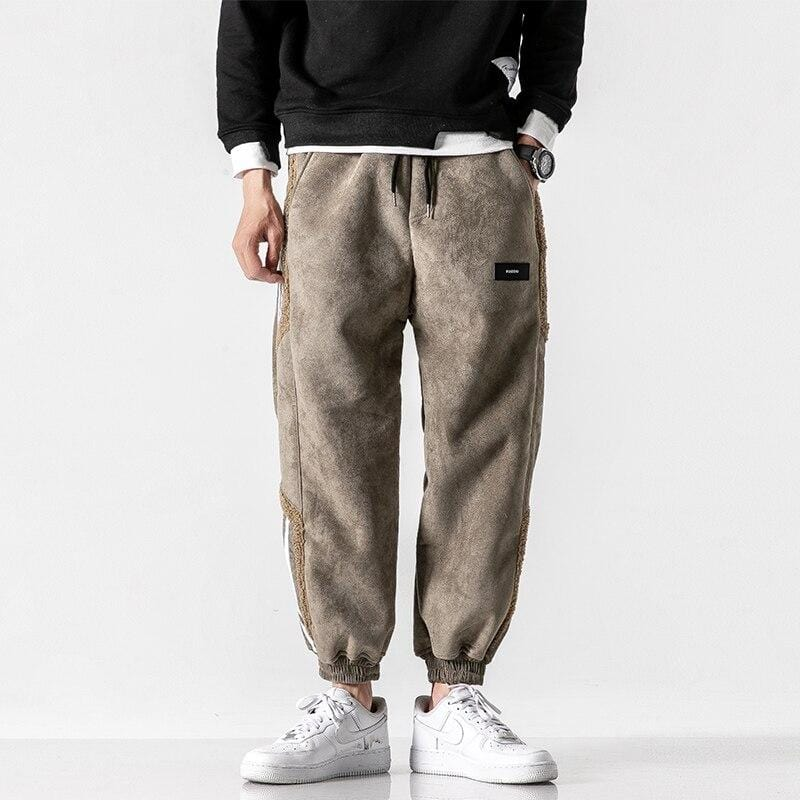 Heren Joggingbroek Sherpa Voering Warm en Zacht