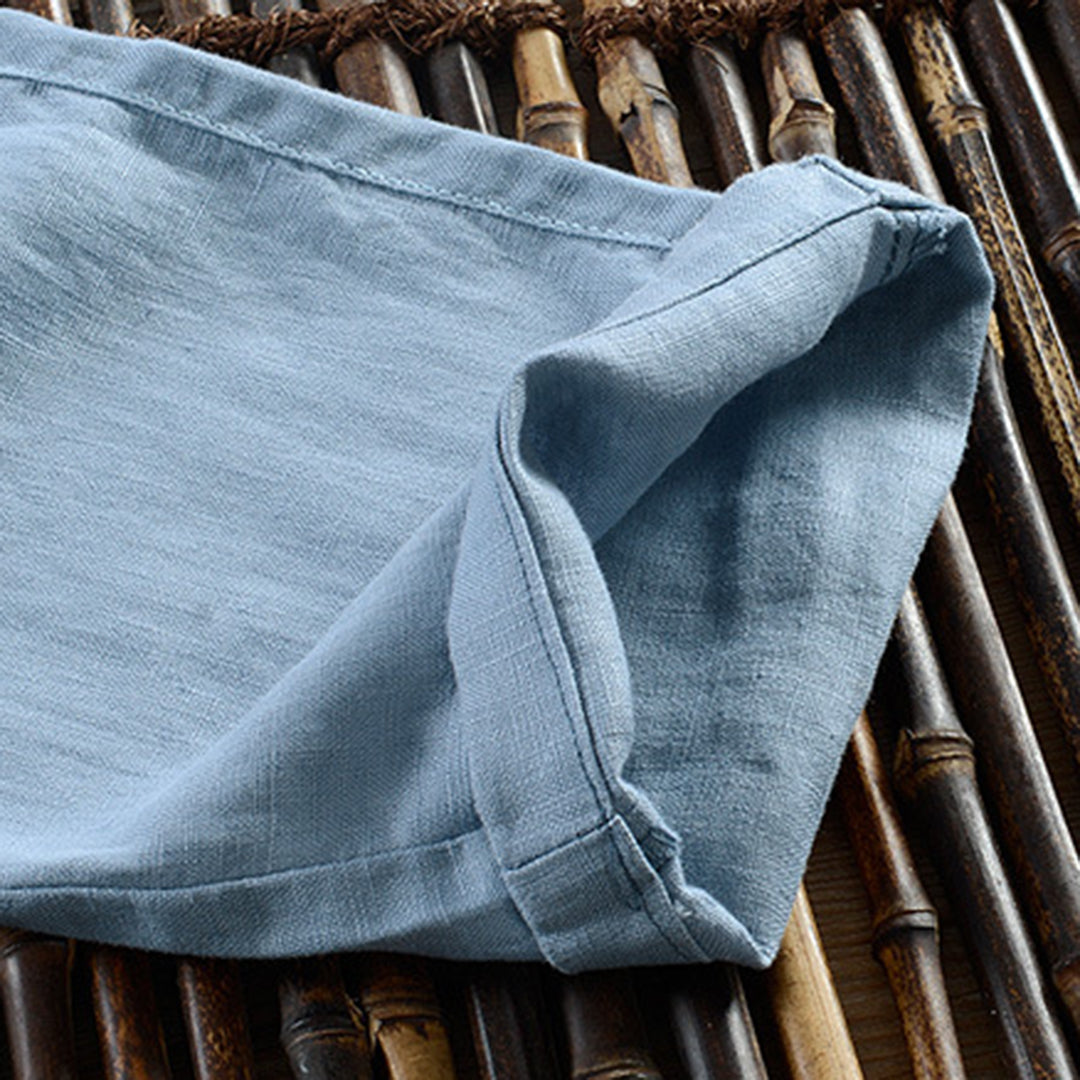 Linnen Broek Heren Zomer Comfortabele Pasvorm
