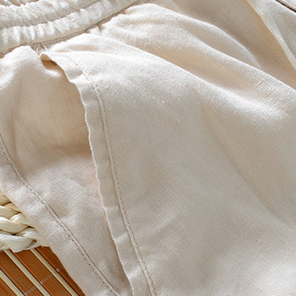 Linnen Broek Heren Zomer Comfortabele Pasvorm