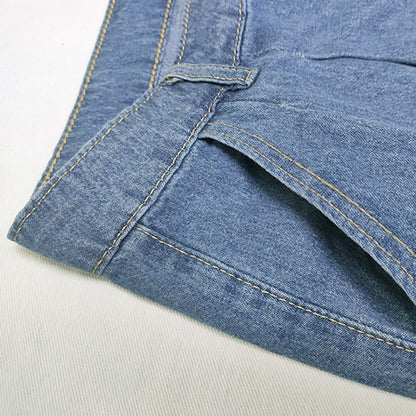 Dames Jeans Wide Leg Broek Comfortabel Zittend Model