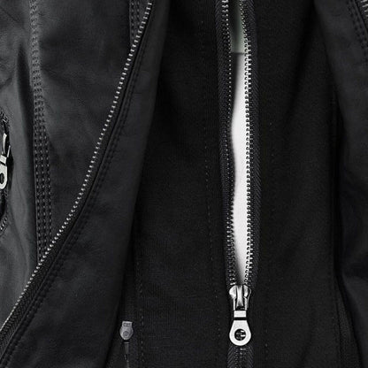 Leren Jacket met Kap voor Dames