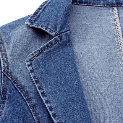 Dames Jeansjasje Blazer Moderne Denim Look