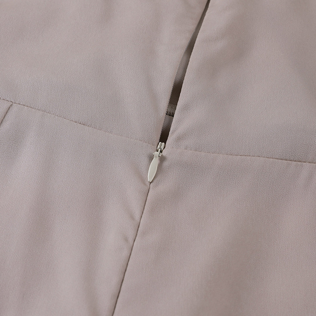Jurk Maxi Elegance Hoge Split Lange Mouw