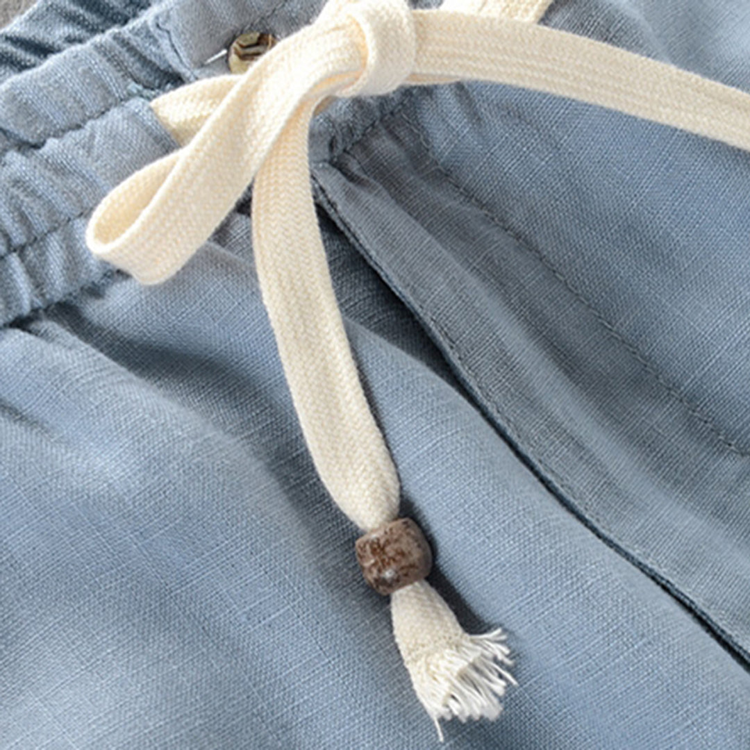 Linnen Broek Heren Zomer Comfortabele Pasvorm