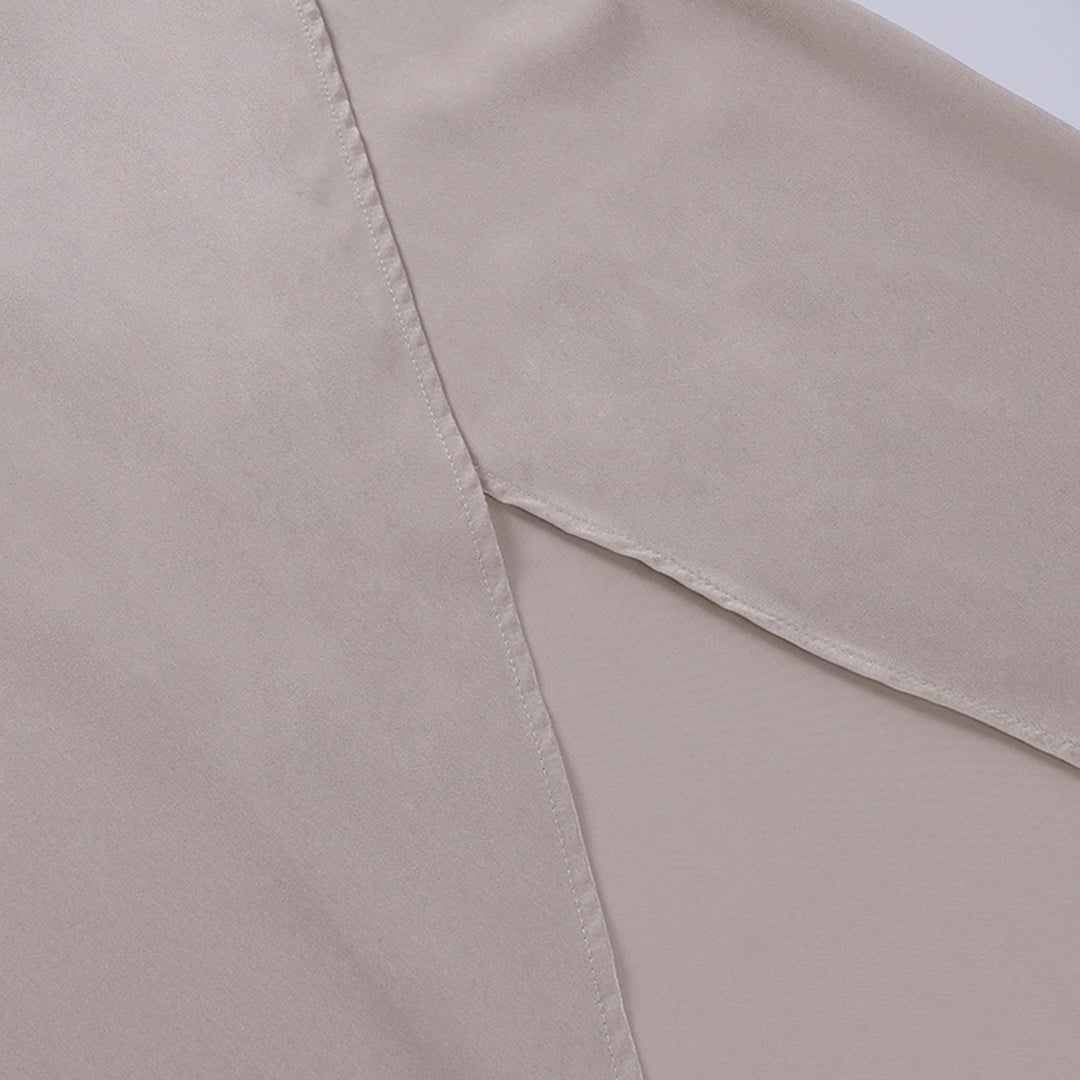 Elegante Maxi Jurk met Overslag en Hoge Split voor Vrouw
