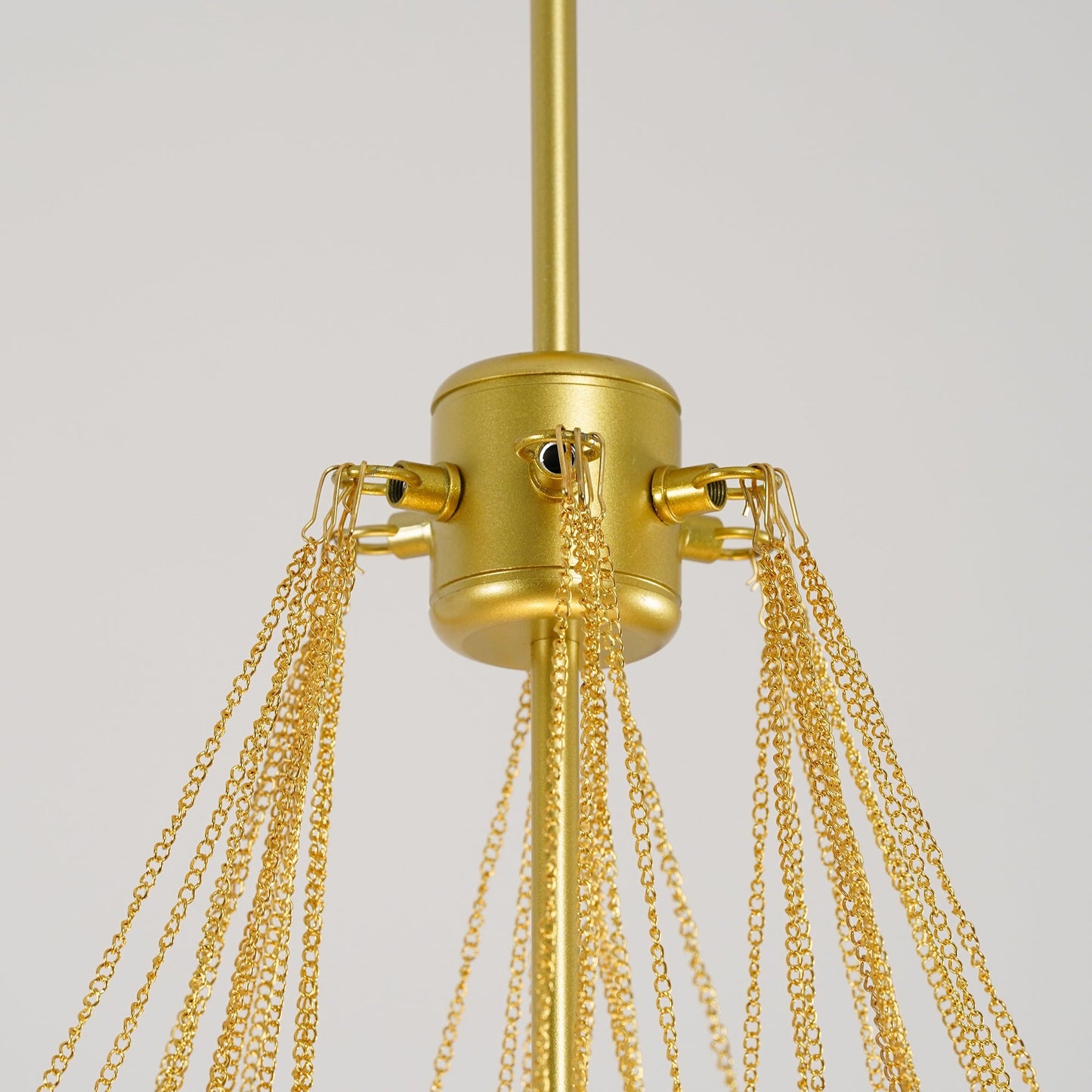 Glazen Bollenhanglamp 19-37 Bollen Goud Metaal Eetkamer Woonkamer