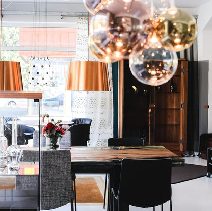 Glazen Hanglamp met Metalen Cluster Bellenbollen Moderne Verlichting