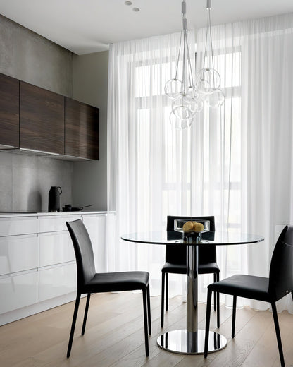 Glazen Hanglamp met Metalen Cluster Bellenbollen Moderne Verlichting