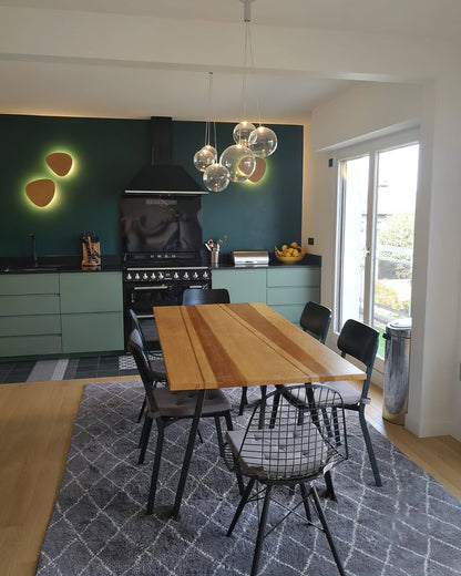 Glazen Hanglamp met Metalen Cluster Bellenbollen Moderne Verlichting