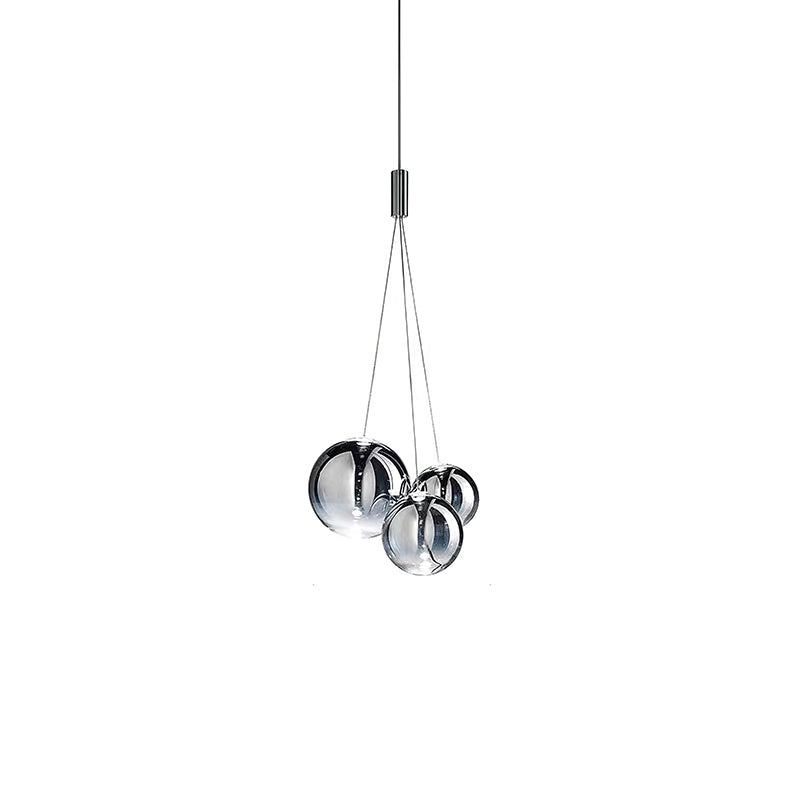 Glazen Hanglamp met Metalen Cluster Bellenbollen Moderne Verlichting
