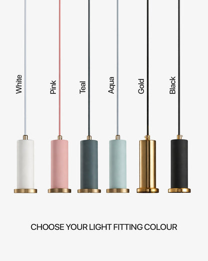 CLYDE Moderne Hanglamp met Gekleurde Glazen Kap – Scandinavisch Design voor Woonkamer & Eetkamer – E27 Fitting