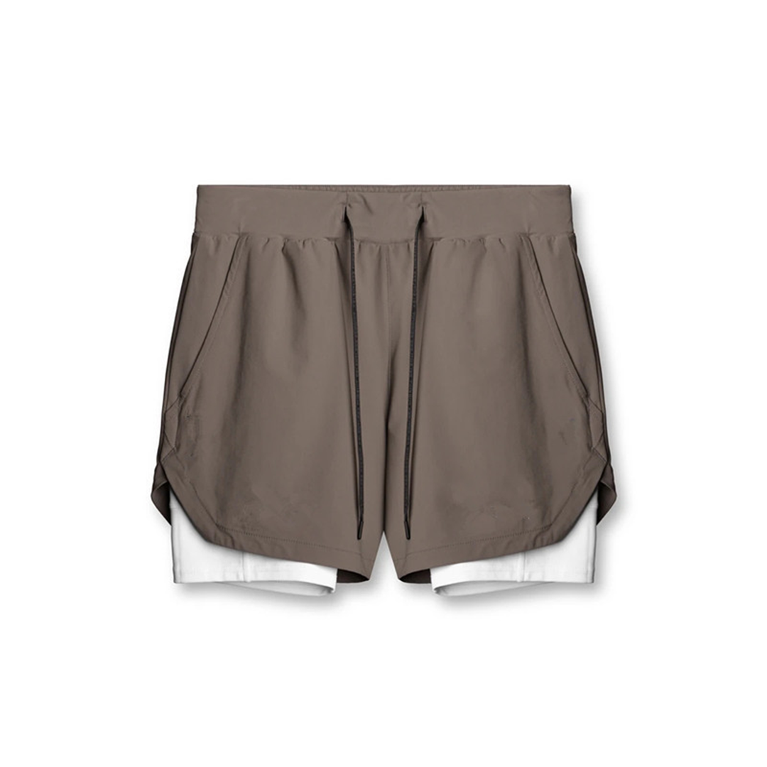 Heren Sportshort 2-in-1 Waterdichte Trainingsbroek