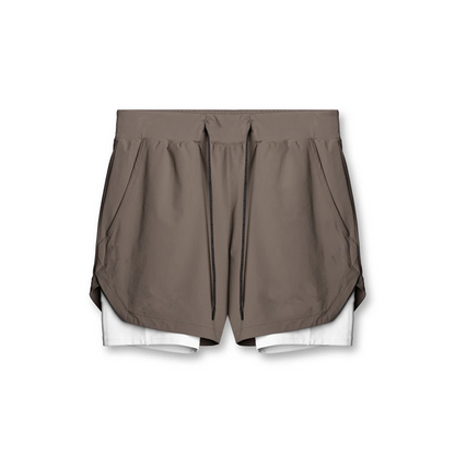 Heren Sportshort 2-in-1 Waterdichte Trainingsbroek