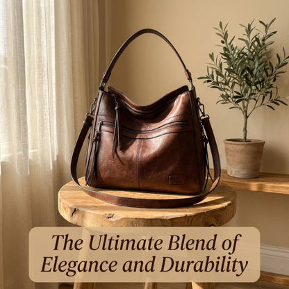 Leren Schoudertas met Verstelbare Riem Dames Premium Flap Crossbody Handtas voor Dagelijks Gebruik en Uitgaan