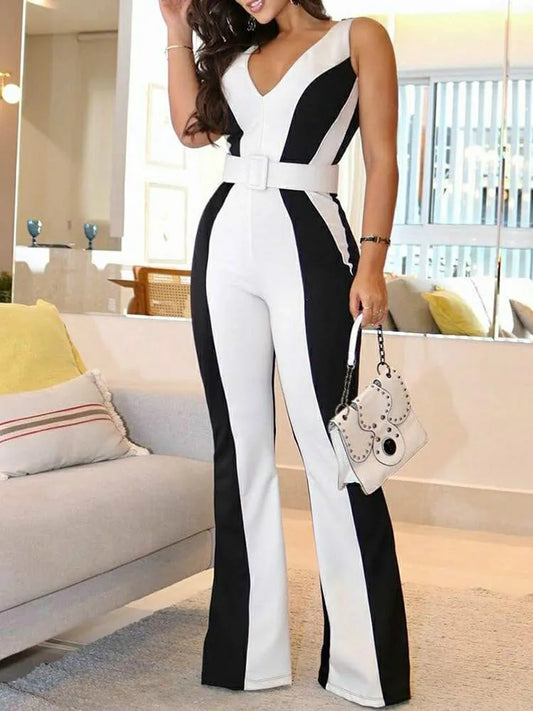 Vrouwelijke Jumpsuit Colorblock Jurk - StudioMarella