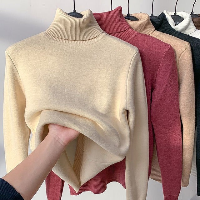 Dames Coltrui Zacht Kasjmier Oversized Warme Wintertrui - StudioMarella