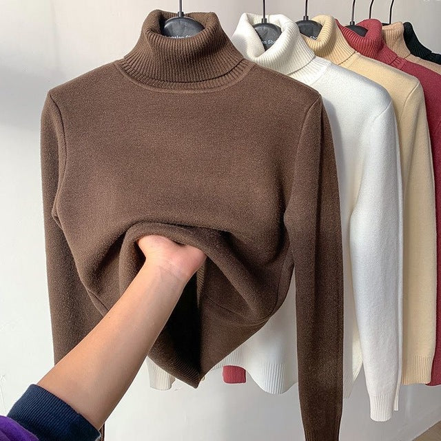 Dames Coltrui Zacht Kasjmier Oversized Warme Wintertrui