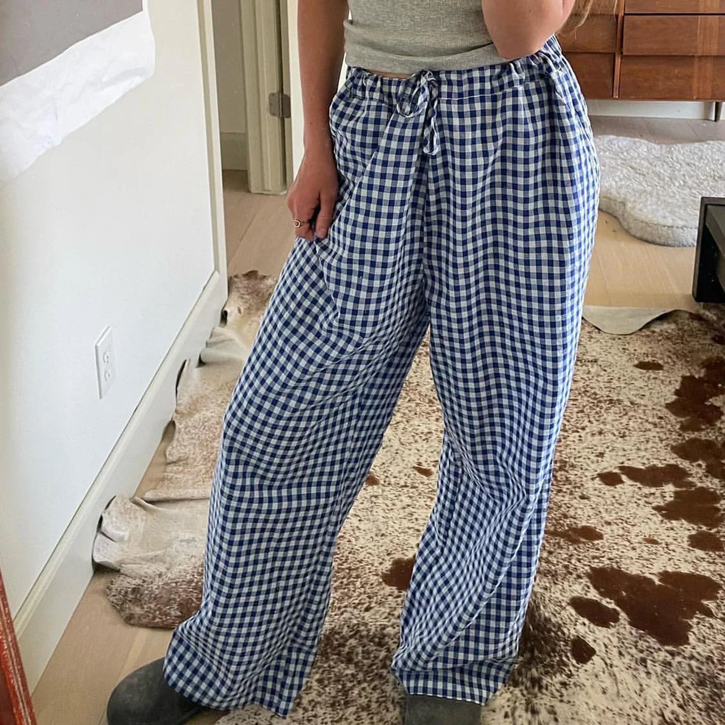 Retro Broek High Waisted Vintage Stijl