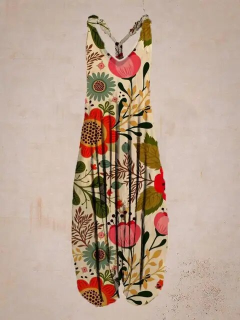 Luchtige Jumpsuit Boho Stijl Zomerjurk