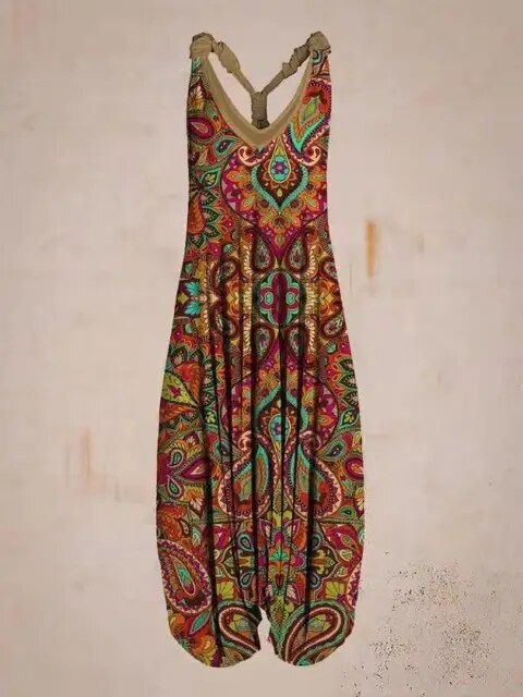 Luchtige Jumpsuit Boho Stijl Zomerjurk