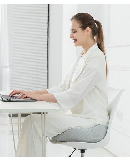 Ergonomisch Zitkussen met Geheugenschuim – Pijnverlichting Stuitbeen, Ischias & Bekken – Ademende Hoes