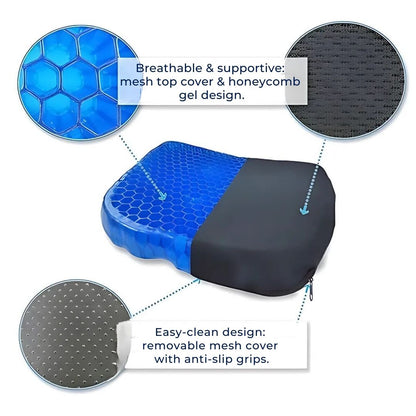 Orthopedisch Gelkussen Zitcomfort Drukverlichting Stuitbeen Bureaustoel Auto Rolstoel Memory Foam Zitkussen