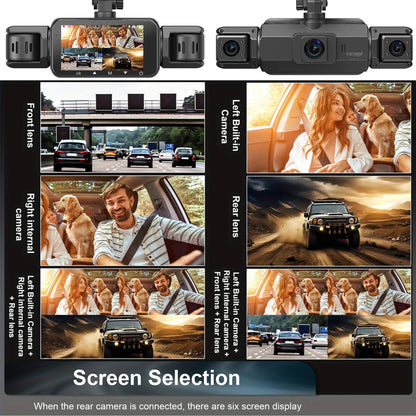 Draadloos Dashcam Systeem 4 Camera's Nachtzicht 1920P HD Parkeerbewaking Auto Beveiliging WiFi Opname