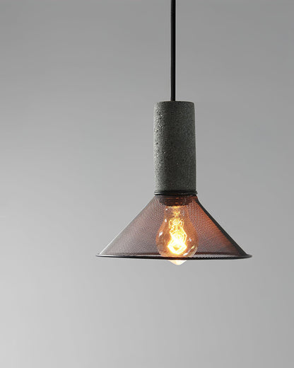 Beton Hanglamp Industrieel Cilinder Metaal Zwart Grijs E27