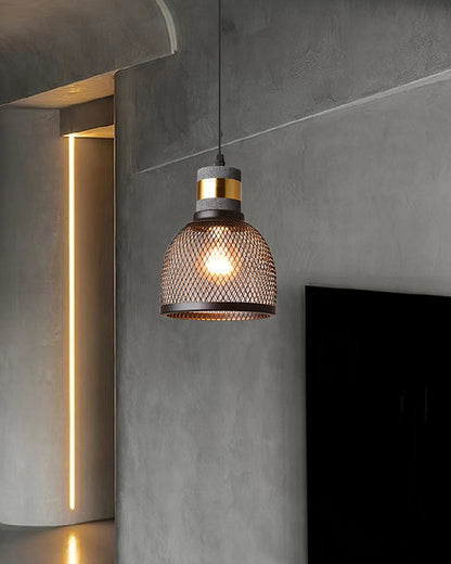 Beton Hanglamp Industrieel Cilinder Metaal Zwart Grijs E27