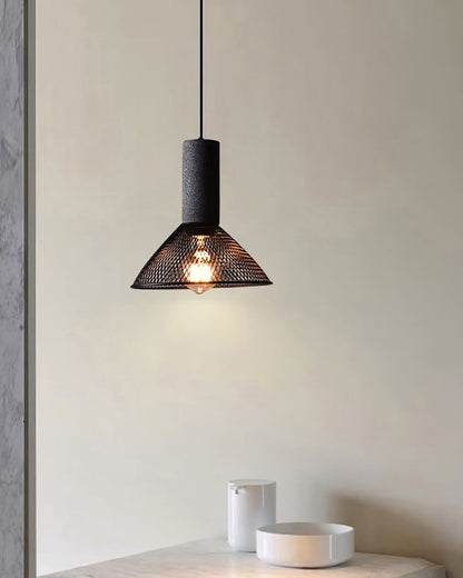 Beton Hanglamp Industrieel Cilinder Metaal Zwart Grijs E27