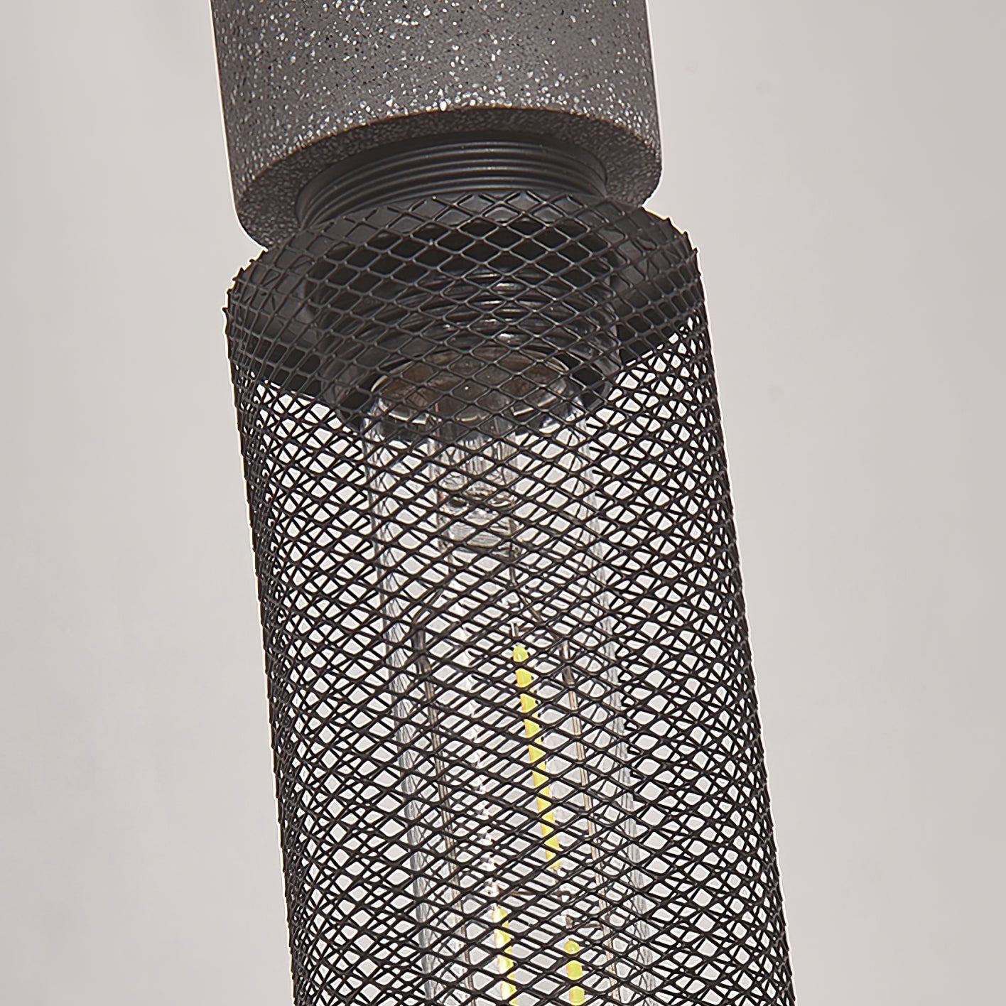 Beton Hanglamp Industrieel Cilinder Metaal Zwart Grijs E27