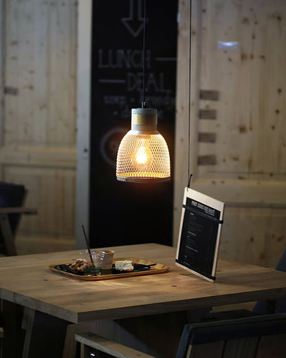 Beton Hanglamp Industrieel Cilinder Metaal Zwart Grijs E27