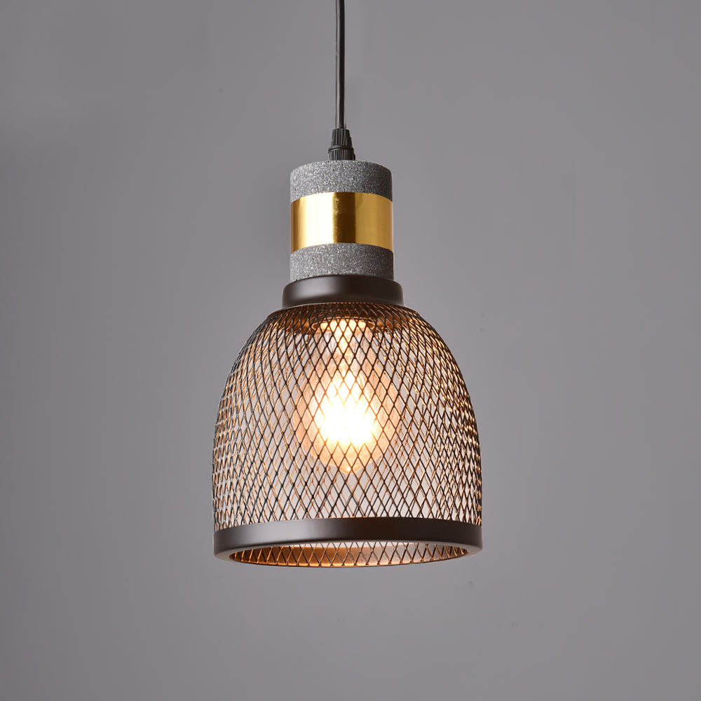 Beton Hanglamp Industrieel Cilinder Metaal Zwart Grijs E27