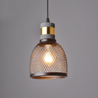 Beton Hanglamp Industrieel Cilinder Metaal Zwart Grijs E27