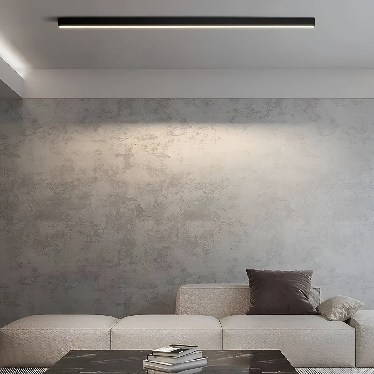 LED Plafondlamp Smal Modern Aluminium Zwart Wit 60-120cm