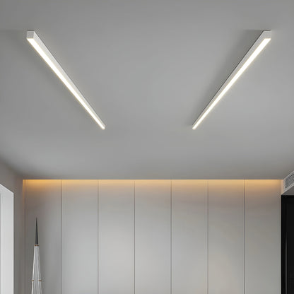 LED Plafondlamp Smal Modern Aluminium Zwart Wit 60-120cm