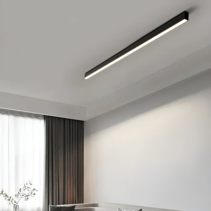 LED Plafondlamp Smal Modern Aluminium Zwart Wit 60-120cm