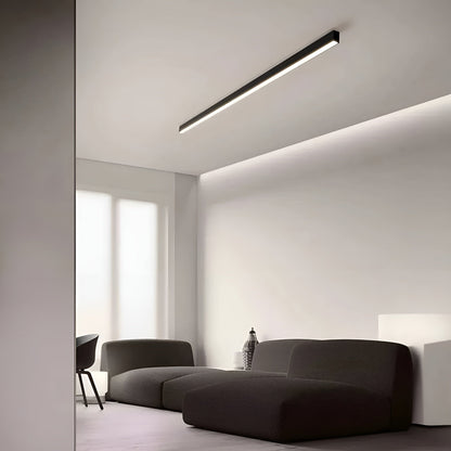 LED Plafondlamp Smal Modern Aluminium Zwart Wit 60-120cm