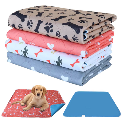 Wasbare Herbruikbare Huisdierenmat – Absorberend Trainingsmat voor Hond of Kat met Lekvrije Antislip Onderkant – Klein 40×60 cm Medium 70×80 cm Groot 80×90 cm