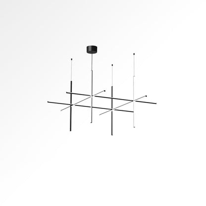Gridline Kroonluchter LED Aluminium Goud Zwart Woonkamer Eetkamer 3000K 4000K 6000K Modulair Lijnarmatuur Plafondlamp