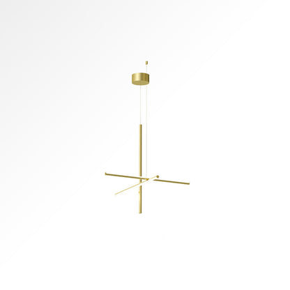 Gridline Kroonluchter LED Aluminium Goud Zwart Woonkamer Eetkamer 3000K 4000K 6000K Modulair Lijnarmatuur Plafondlamp