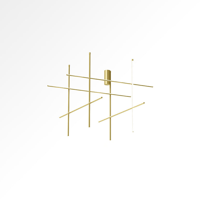Gridline Kroonluchter LED Aluminium Goud Zwart Woonkamer Eetkamer 3000K 4000K 6000K Modulair Lijnarmatuur Plafondlamp