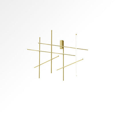 Gridline Kroonluchter LED Aluminium Goud Zwart Woonkamer Eetkamer 3000K 4000K 6000K Modulair Lijnarmatuur Plafondlamp