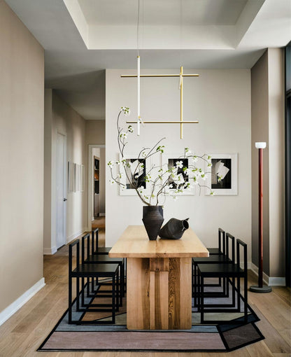 Gridline Kroonluchter LED Aluminium Goud Zwart Woonkamer Eetkamer 3000K 4000K 6000K Modulair Lijnarmatuur Plafondlamp
